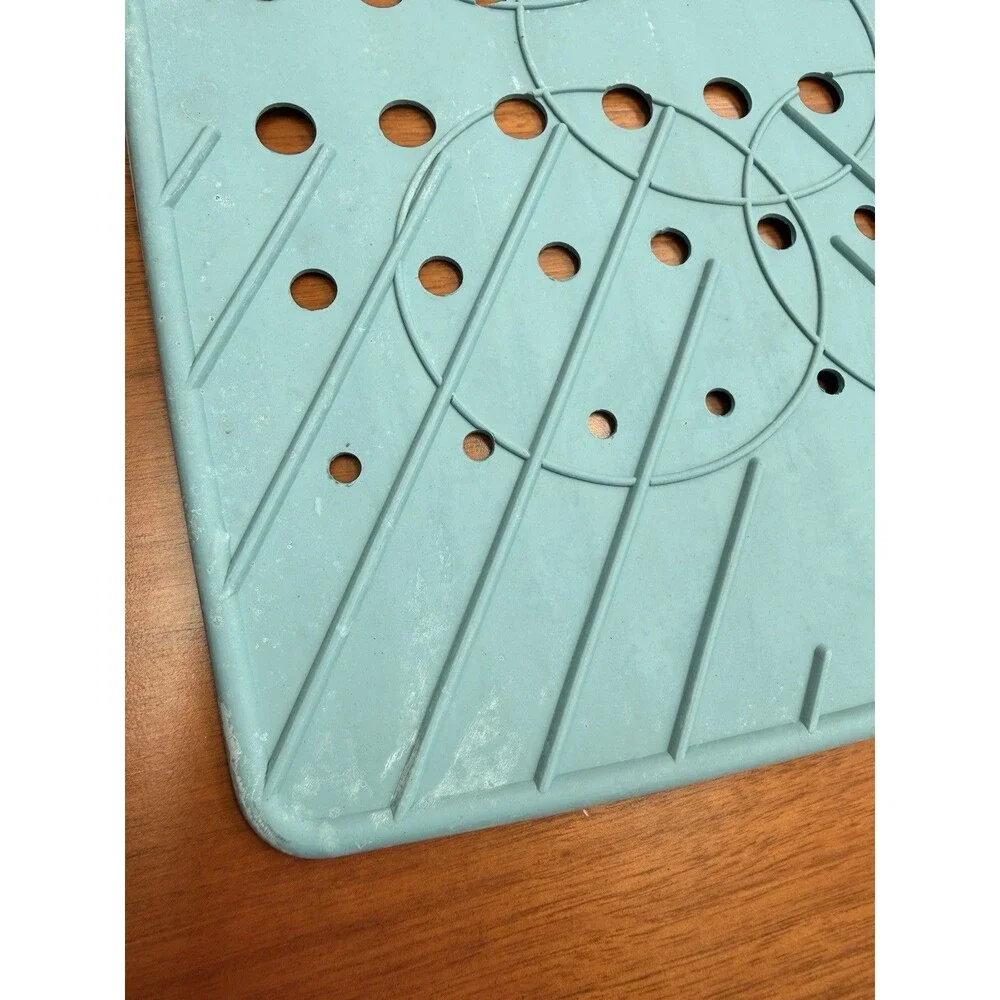 Vintage Better Home Rare Mint Green Rubber Sink Mat  Strainer mat 1996